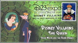 17-182, 2017, Disney Villains, The Queen, Snow White, Pictorial, FDC - Picture 1 of 1