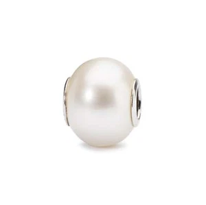 TROLLBEADS Weiße Perle, Süßwasserperle, 925 Sterlingsilber, TAGBE-00085 - Bild 1 von 14