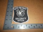 City Of Detroit Civic Center Security Officer Patch~Michigan~MI~Brand New~Police
