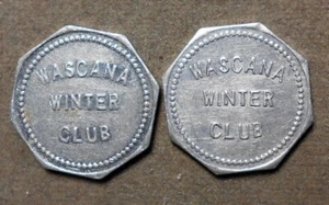 A502 2-Canada, Regina SK: Wascana Winter Club One Token. Aluminum, oct, 22mm, - Picture 1 of 2