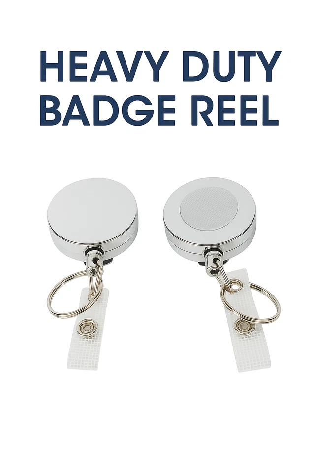 Carrete de insignia de alta resistencia con conectores - gancho y bucle o cinta para cubiertas de carrete Foto 1 de 4