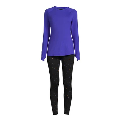 Conjunto de top y leggings ClimateRight by Cuddl Duds para mujer de 2 piezas capa base talla L Foto 1 de 3