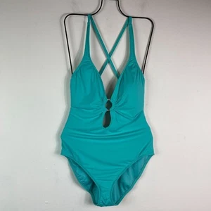 Bleu Rod Beattie NWOT Blue Ring Me Up One-Piece Swimsuit Size 14 - Picture 1 of 4