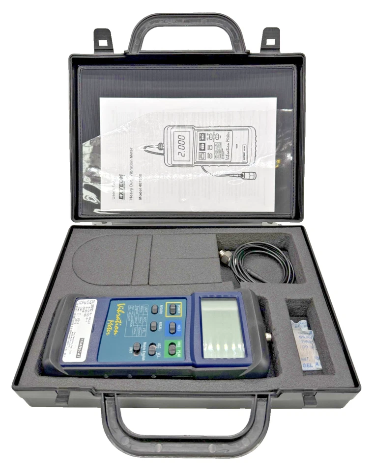 Extech Instruments 407850 Heavy Duty Vibration Meter w/ Case - Image 1 of 4