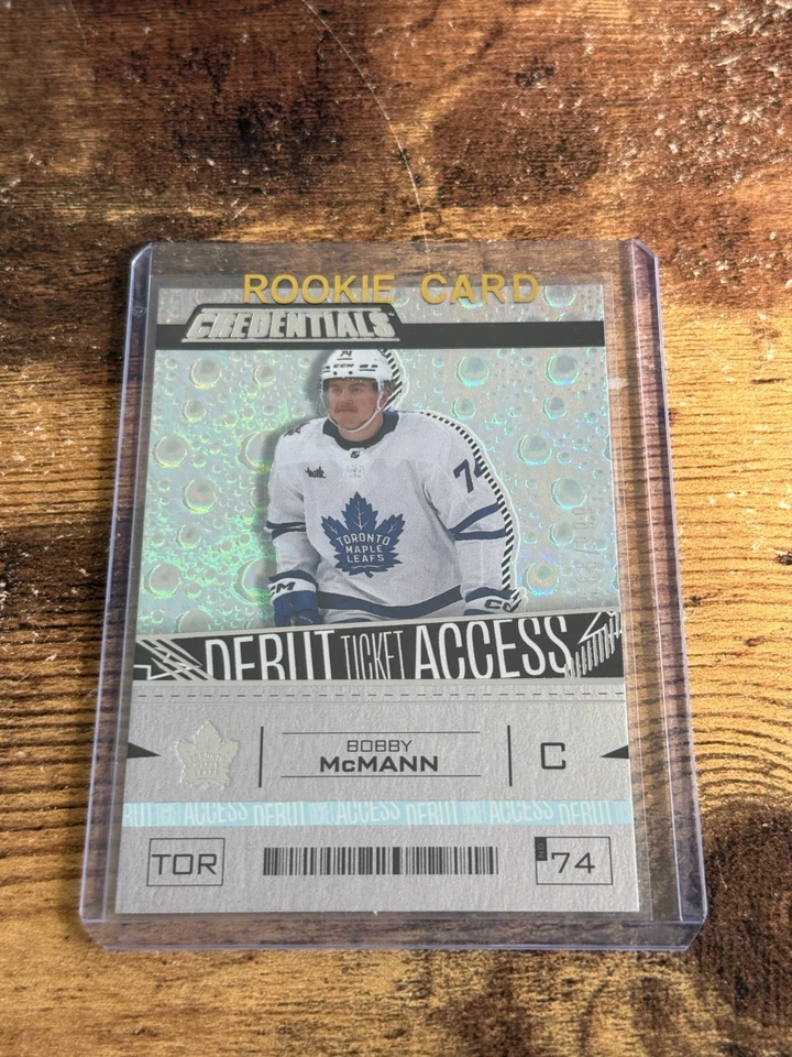 2023-24 Upper Deck Credentials Bobby McMann RC Debut Ticket Access /999 - Image 1 of 1