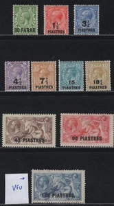 WC1_34440 M. GREAT BRITAIN. OFFICES IN TURKEY. Rare 1921 set. Sc.55-64. MH - Picture 1 of 1