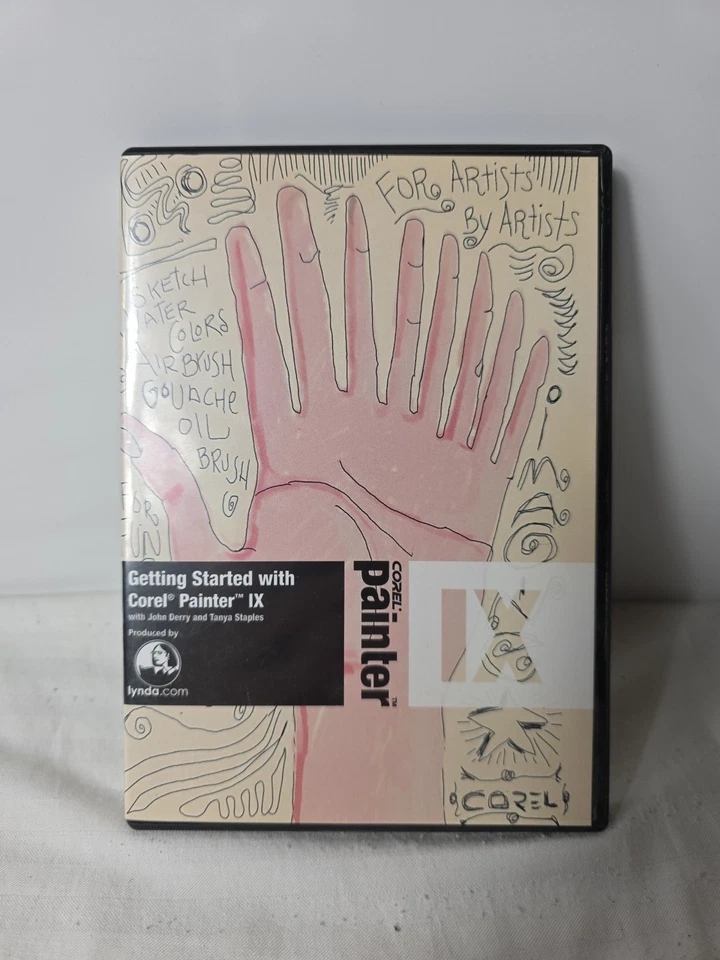 DVD de entrenamiento Lynda Getting Started with Corel Painter IX 9 Graphic Designer 2004 Foto 1 de 3