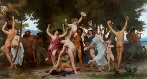 Die Jugend des Bacchus Gemälde von William Adolphe Bouguereau Reproduktion - Bild 1 von 6