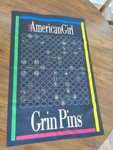 177 Grin pins & American Girl GRIN PINS Banner Flag Vintage - Picture 1 of 4