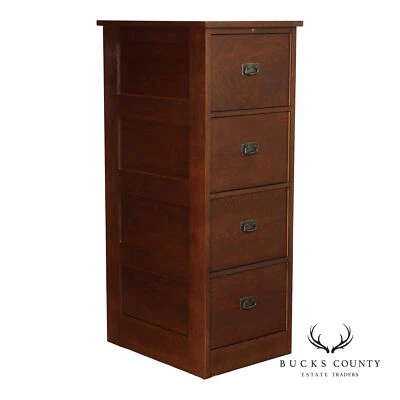 Stickley Mission Collection Oak Four Drawer File Cabinet - Image 1 of 4