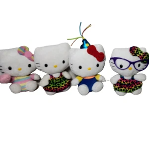 Menge 4 Ty Hello Kitty 5" Plüschtiere - Sanrio - Bild 1 von 7