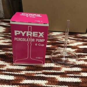 Pyrex Flameware 7756-P 6 Tassen Kaffee Kaffeemaschine Glas Filter Pumpe Stiel mit Box-NEU - Bild 1 von 3