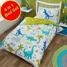 Roarsome Dinosaur 4 In 1 Toddler Bedding Set Kids Cotbed Duvet Pillow And Covers