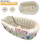 INFLATABLE TINY TOTS BABY HOT BATH HEAT SENSOR WASHING TRAVEL TUB 