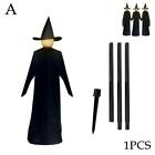 Halloween Decor Set Light Up Witch Party Horror Ghost Creepy Props Skeleton F9x4