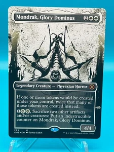 MtG - Mondrak, Glory Dominus - Borderless Showcase - Phyrexia - NM - Magic - Picture 1 of 2