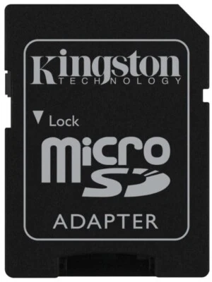 2 x KINGSTON MICRO SD Card Adapter SDHC SDXC MEMORY CARD ADAPTOR CONVERTER - Image 1 of 4