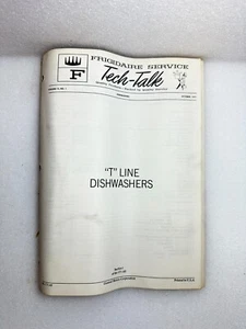 Lavavajillas FRIGIDAIRE TECH-TALK MANUAL "T" Line Vol. 72 # 1 - Imagen 1 de 2
