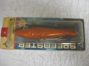 Braid Trolling Lure Speedster High Speed Saltwater BLACK ORANGE 6"- 5oz. - Picture 1 of 2