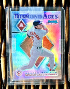 1999 bowman chrome NOMAR GARCIAPARRA diamond aces REFRACTOR RED SOX $1 ship USA