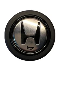 New Stainless Steel Steering Wheel Horn Button Mugen Honda JDM Type R Black - Afbeelding 1 van 4