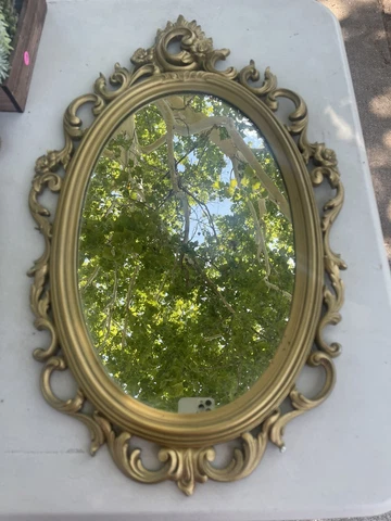 Vintage Chic Hollywood Regency 1960's Syroco Mirror Gold  Model 2314 MCM Cover