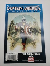 Captain America Theater of War: To Soldier On #1 Marvel Newsstand Variant D5b13