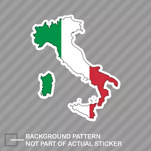 Italian Shaped Italy Flag Sticker Decal Vinyl country pride - Picture 1 of 1