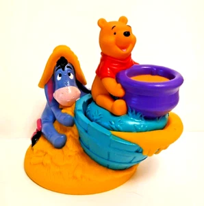 Vintage Disney Winnie The Pooh & Eeyore 6.5x5x6.5" Stackable Vinyl Figures EUC - Picture 1 of 7
