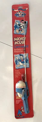 Vintage 1996 ZEBCO Disney Mickey Mouse Catch'Em Kit Fishing Reel-Rod New Sealed - Image 1 of 4