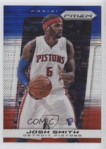2013-14 Panini Prizm Blue White & Red Pulsar Prizms Josh Smith #38