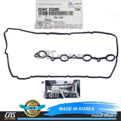 ⭐GENUINE⭐ Valve Cover Gasket for 08-13 Hyundai Kia 2.0L 2.4L Check Compatibility - Image 1 of 4