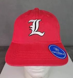 Louisville Cardinals Hat 3D logo strapback dad hat red Top of The World cap - Picture 1 of 9