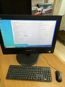 Lenovo ThinkCentre All in One PC Core i3 3.4 GHz 8 GB RAM 128 GB SSD Win 10 Pro - Picture 1 of 10