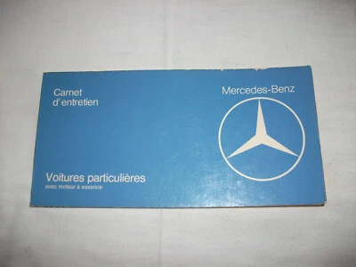 Carnet d'entretien Mercedes W107 W116 W123 de 1971  réf: 123 584 91 95  Bon état - Photo 1/4