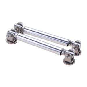 7.5cm Silver Adjustable Front Bumper Lip Splitter Strut Rod Tie Support Lift Bar - Picture 1 of 7