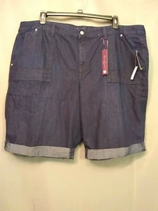 Bermuda jeans GLORIA VANDERBILT Santorini denim Brynn taglia 24W nuovo con etichette s485 - Foto 1 di 9