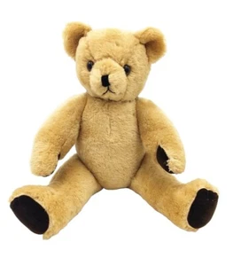 Antique Vintage Teddy Bear 19" Glass Eyes Mohair Articulated - Picture 1 of 9