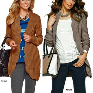 Strickjacke Cardigan braun oder taupe Gr.40/42-44/46 wählbar NEU 921353/960274 - Bild 1 von 33