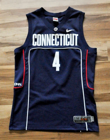 #4 UCONN HUSKIES NIKE ELITE AUTHENTIC BASKETBALL JERSEY SEWN MEN M BEN GORDON Cover