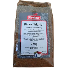 250g Pizzagewürz rot "Mario - Pizza"Kirchner Gewürzzubereitung Gewürzmischung  - Bild 1 von 2