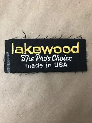 Vtg Lakewood Fishing Rod Cases 4” Sew On Embroidered Patch Badge Fish USA - Image 1 of 4