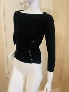 BLUMARINE Embellished Rhinestone Top 44 IT - Picture 1 of 20
