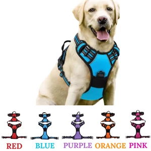 No Pull Adjustable Dog Harness Reflective Pet Control Vest No Choke for Dogs 🐕 - Picture 1 of 17