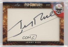 2020 Leaf Pop Century Pop Century Cuts Jerry Rice #PCC-JR1 Auto HOF uk2