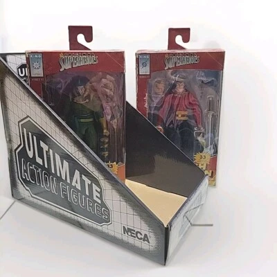 NECA Origanal Super Heroes Flash Gordon Ming & Flash NECA Lote de 2 nuevos con pantalla Foto 1 de 4