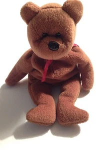 Ty Beanie Baby Teddy L'Orso 1993 NO etichetta da appendere - Foto 1 di 6