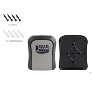 4 Digit Key Safe Lock Box Combination Wall Mount Security Storage Case Organizer - Picture 1 of 10