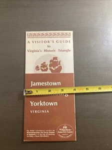 Vintage Besucherführer zu Virginias historischem Dreieck Broschüre Jamestown B46 - Bild 1 von 16