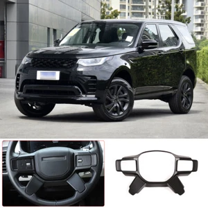 ABS Matte Black Steering Wheel Trim Frame for Land Rover Discovery 5 2021-2022 - Picture 1 of 10
